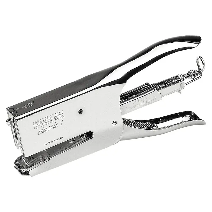 Rapid Heftgerät Classic K1 - Passend für: Rapid Heftklammern 24/6 & 24/8+ - Der Rapid Classic 1 Hefter ist ein robuster und zuverlässiger Bürohefter für den täglichen Gebrauch. Er ist aus Metall gefertigt und hat ein klassisches Design.