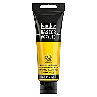 Liquitex Basics Acrylfarbe (Kadmiumgelb mittel, 118 ml)
