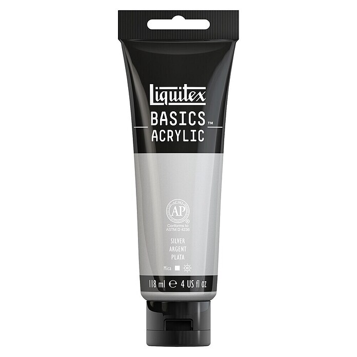 Liquitex Basics Akrilna boja (Srebrno, 118 ml, Tuba)