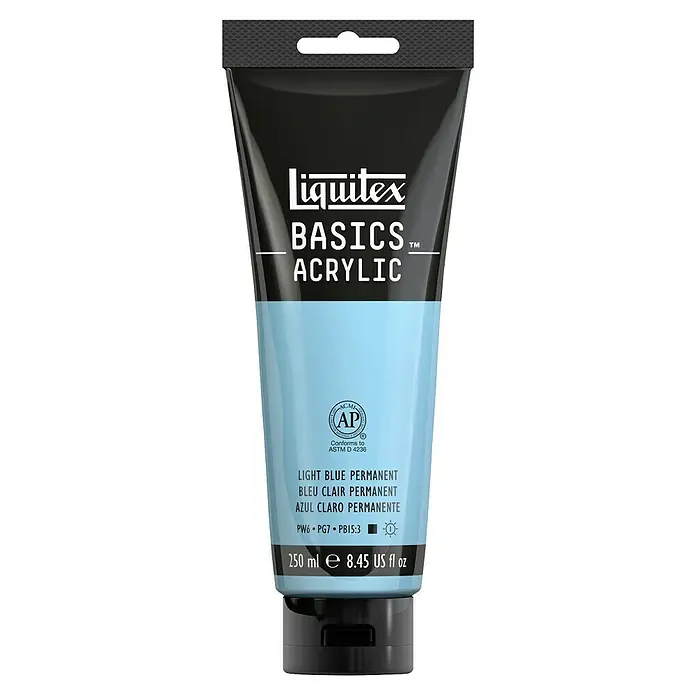 Liquitex Basics AcrylfarbePermanentblau hell, 250 ml