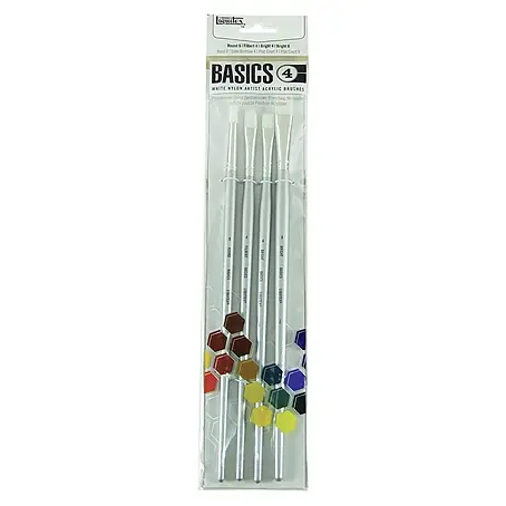 Liquitex Basics Künstlerpinsel-Set Long 4