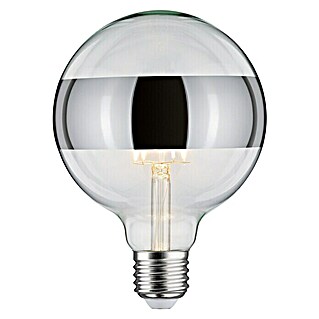 Paulmann LED-Lampe Vintage Globe-Form E27 (E27, Warmweiß, Klar/Silber)