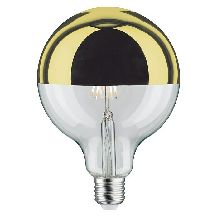 Paulmann LED-Leuchtmittel (E27, Warmweiß, Klar/Gold, G125, Glänzend)
