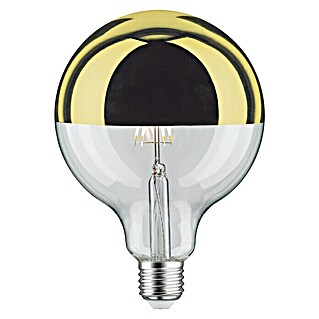 Paulmann LED-Lampe Vintage Globe-Form G125 (E27, Warmweiß, 600 lm, 6,5 W, Farbe: Klar/Gold, Glänzend)