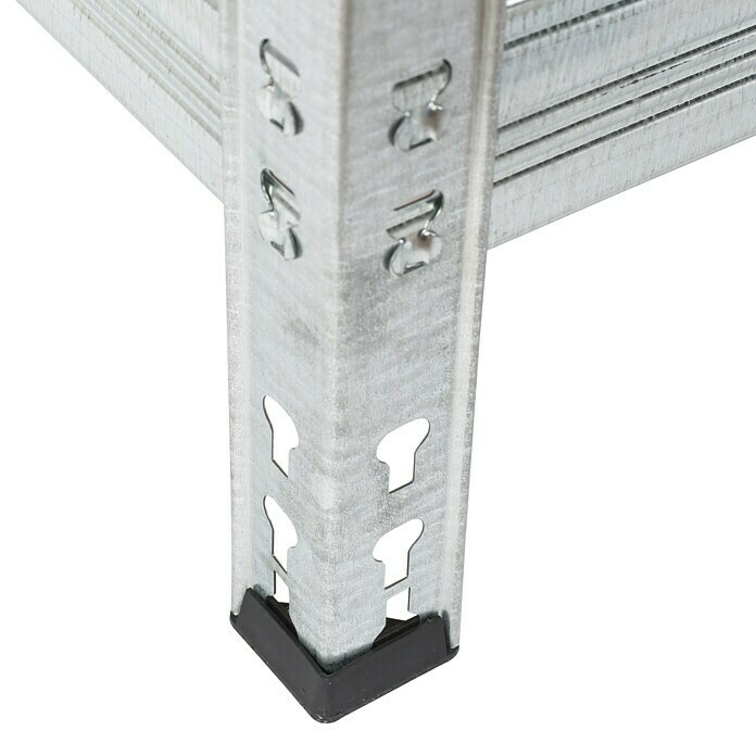 Metall-Schwerlastregal (L x B x H: 50 x 100 x 200 cm, 300, Anzahl Böden: 5 Stk., Grau)