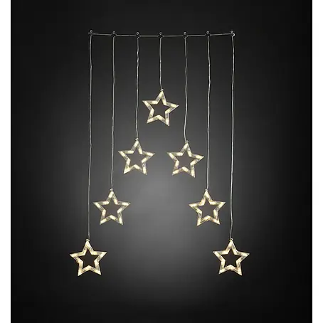 Konstsmide  LED-Lichtervorhang Sternensilhouette