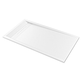 Plato de ducha Line (L x An: 70 x 120 cm, Blanco)