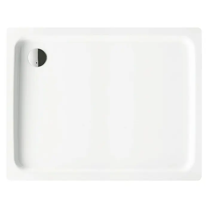 Kaldewei Duschwanne Duschplan 392-1 - L x B: 100 x 100 cm, Stahl, Weiß - Weiße Duschwanne mit rundem Abfluss. Ideal für jedes Badezimmer. Das schlichte Design passt zu vielen Stilen.