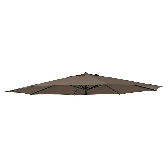 Sunfun Techo de repuesto Trentino II - 400 cm, Taupe, Específico para: Sunfun parasol de jardín Trentino II - Sombrilla voladiza marrón para exteriores.