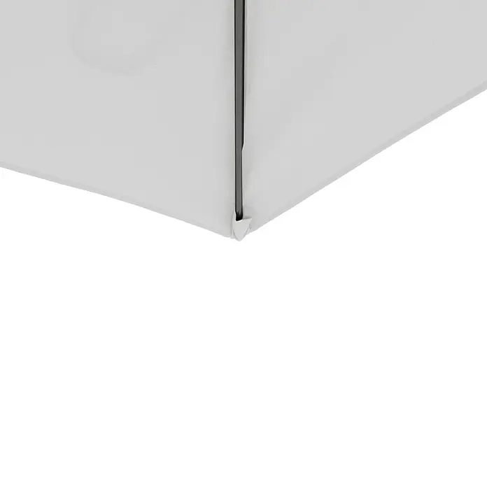 Sunfun Techo de repuesto Florenz - Crudo, L x An: 250 x 200 cm, Específico para: Sunfun Parasol de jardín Florenz - Primer plano de un parasol blanco, destacando el material de la tela y los detalles de construcción.