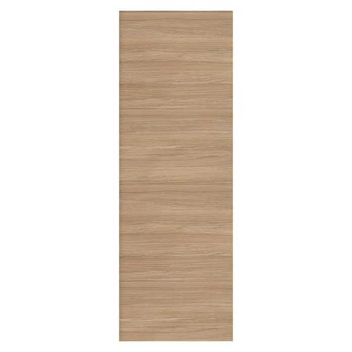 Solid Elements Panel para puerta Roble Urban - 82,5 x 203 cm, Roble claro - Panel de madera con veta horizontal en tonos marrones cálidos, ideal para interiorismo y fabricación de muebles. Aspecto natural.