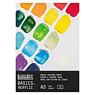 Liquitex Basics Acrylblock (300 g/m², DIN A3, Anzahl Blätter: 12 Stk.)