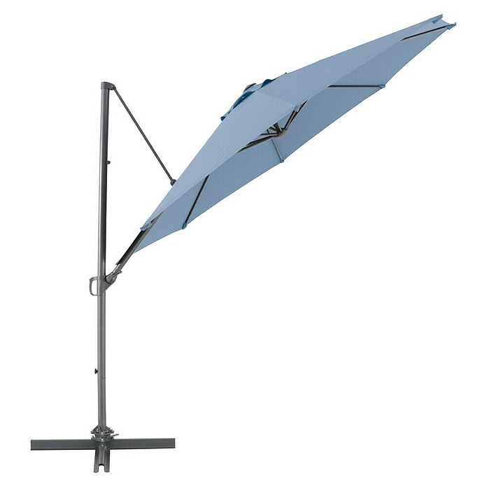 Sunfun Ampelschirm (Blau, Durchmesser: 300 cm)