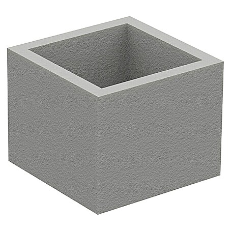 Collippo Ampliación chimenea para barbacoas de obra (L x An x Al: 30 x 30 x 23 cm, Hormigón, Gris)