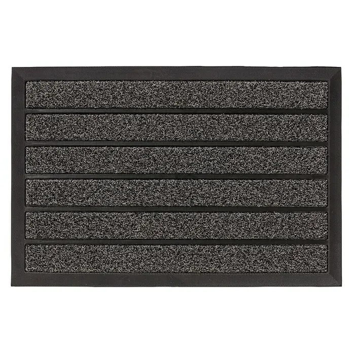 Astra Fußmatte Scraper Line - Anthrazit/Schwarz, 40 x 60 cm - Schmutzfangmatte in Grau und Schwarz. Die robuste Fußmatte fängt zuverlässig Schmutz und Feuchtigkeit auf. Ideal für Eingangsbereiche.