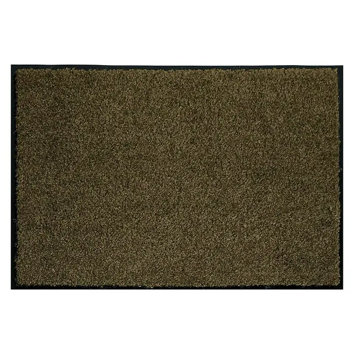 Astra Schmutzfangmatte Diamant - Braun, 90 x 150 cm, Material Nutzschicht: 100 % Polyamid - Braune Fußmatte mit robuster Textur und schwarzem Rand, ideal für den Innenbereich, um Schmutz und Feuchtigkeit aufzufangen.