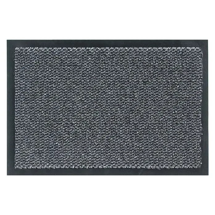 Astra Schmutzfangmatte Saphir - Grau, 180 x 120 cm - Graue Schmutzfangmatte mit dunklem Rand. Ideal für den Eingangsbereich, um Schmutz und Feuchtigkeit fernzuhalten.