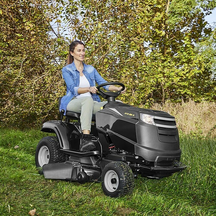 Alpina Rasentraktor (6,5 kW bei 2.800 U/min, Schnittbreite: 98 cm)