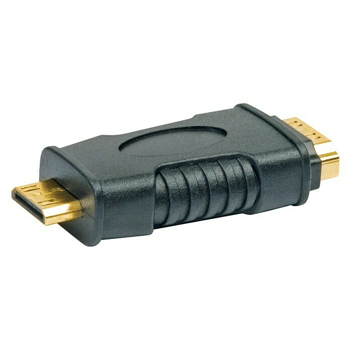 HDMI-Adapter1 x HDMI-Buchse, 1 x HDMI Mini Stecker Front View