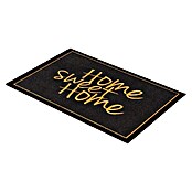 Astra Homelike Sauberlaufmatte Home Sweet Home (Schwarz/Gold, 40 x 60 cm, 100 % Polyamid)