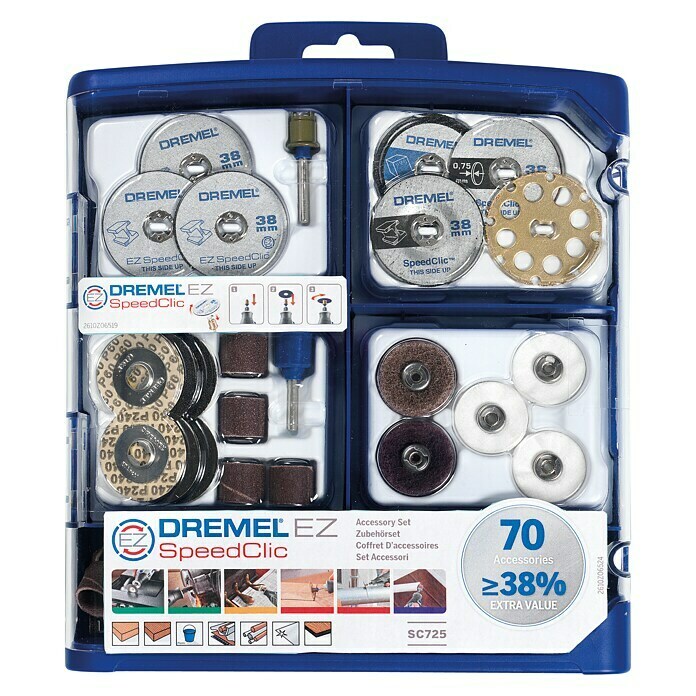 Dremel DREMEL® EZ SpeedClic : disques de ponçage (SC413