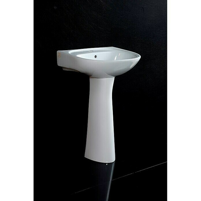 Pedestal de lavabo Bahia (Porcelana, Blanco)