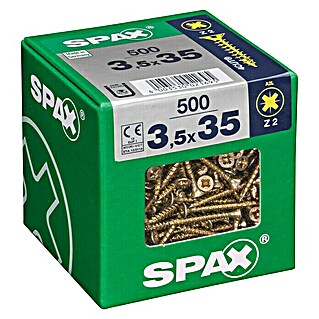 Spax Universalschraube (3,5 x 35 mm, Vollgewinde, 500 Stk.)