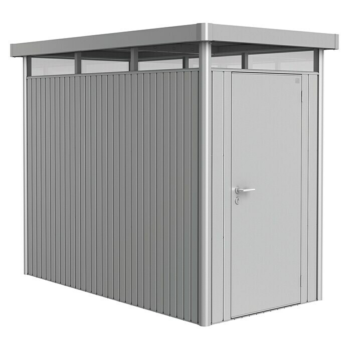Biohort Gerätehaus (275 x 155 x 222 cm, Silber Metallic)