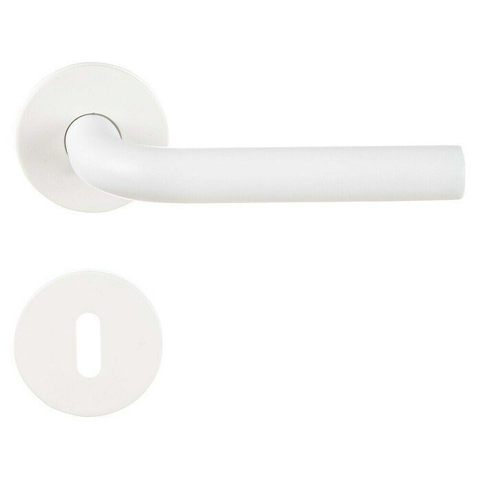 Conjunto de picaporte (Acero inoxidable, Curvado) | BAUHAUS