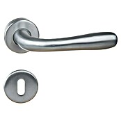 Conjunto de picaporte Arona (Aluminio, Curvado) | BAUHAUS