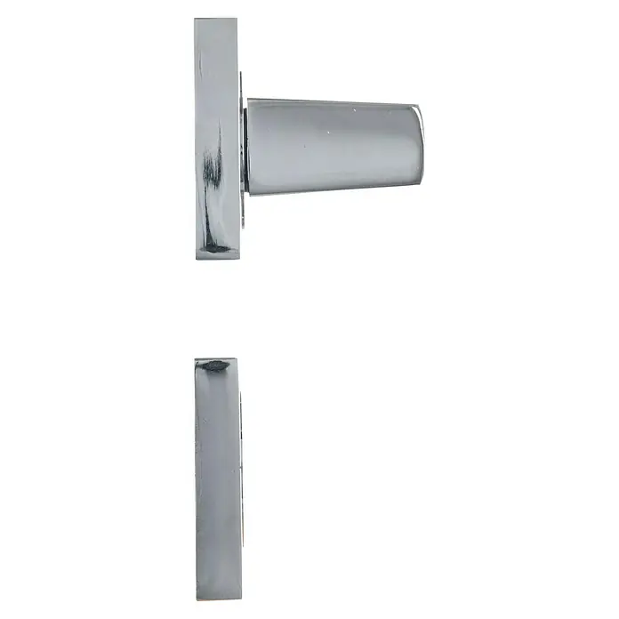 Conjunto de picaporte Boston - Grosor de la puerta: 35 mm - 45 mm, Aluminio, Recto - El elegante portarrollos cromado con su diseño minimalista es un accesorio elegante para cualquier baño moderno.