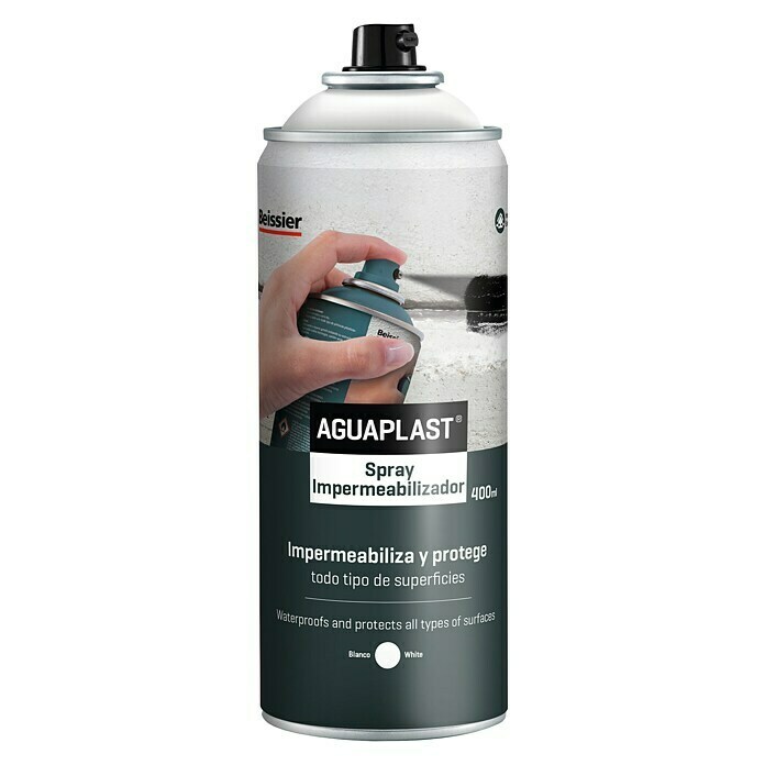 Beissier Impermeabilizante Spray Aguaplast  (Blanco, 400 ml)
