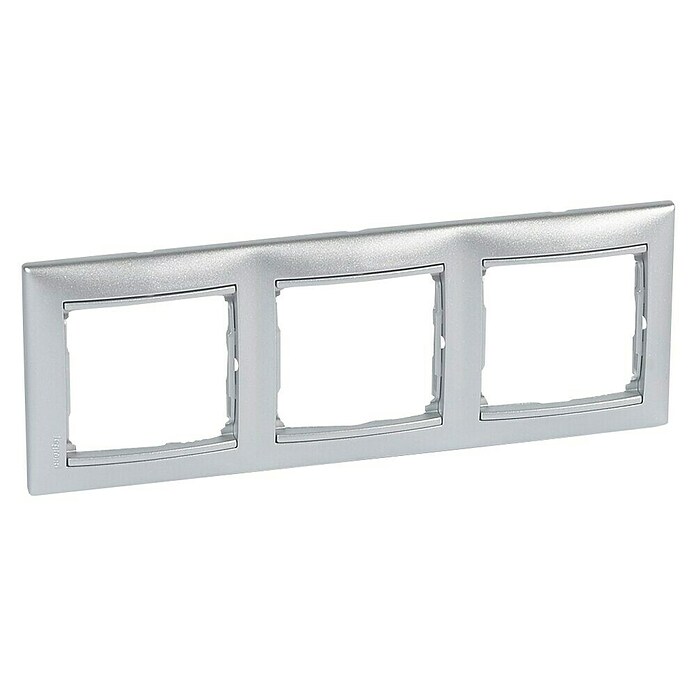 Legrand Abdeckrahmen Valena (Aluminium, 3-fach, Kunststoff, Unterputz)
