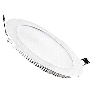 Downlight LED empotrable Epistar (18 W, L x An x Al: 22 x 22 x 1 cm, Blanco, Blanco neutro)
