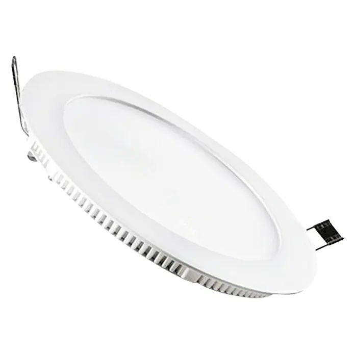 Downlight LED empotrable Epistar - 18 W, Ø x Al: 20,5 x 1 cm, Blanco, Blanco neutro - Luz LED empotrable redonda blanca para techos modernos. Diseño compacto para una iluminación eficiente.