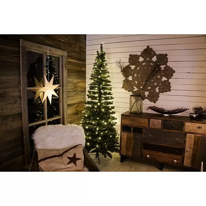 Konstsmide LED-Lichterkette Micro LED - Innen, Lichtfarbe: Warmweiß, Anzahl Leuchtmittel: 100 Stk., Netzbetrieben - Vorderansicht