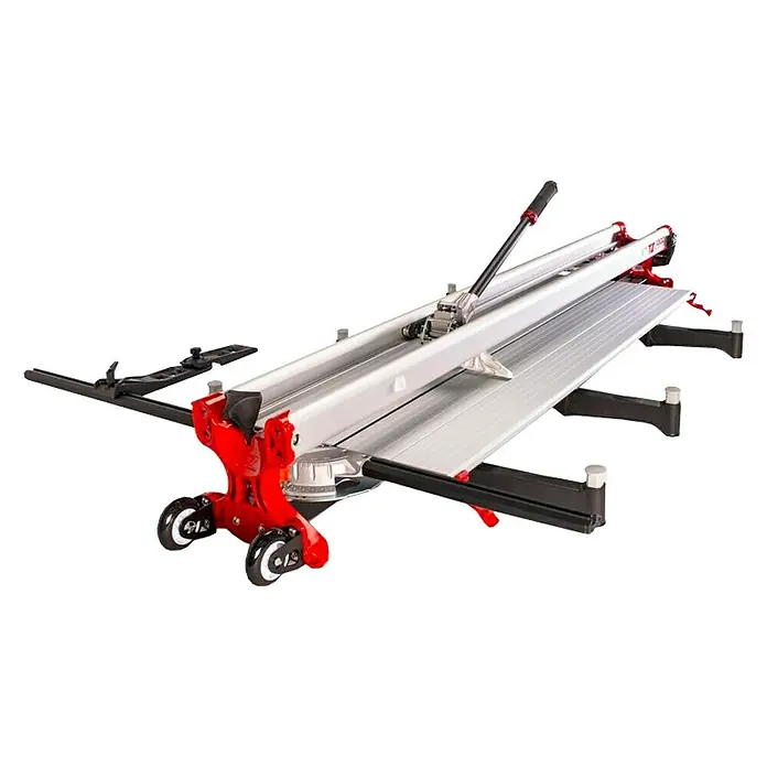 Rubi Cortador manual de azulejos TZ 1300 - Longitud de corte máx.: 1.300 mm, Espesor máx. de azulejo: 21 mm - Cortadora de azulejos con mango rojo y ruedas negras para cortar azulejos con precisión. Ideal para profesionales y aficionados al bricolaje.