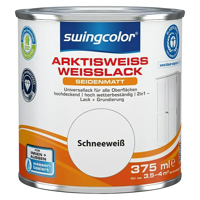 swingcolor Weißlack Arktisweiß