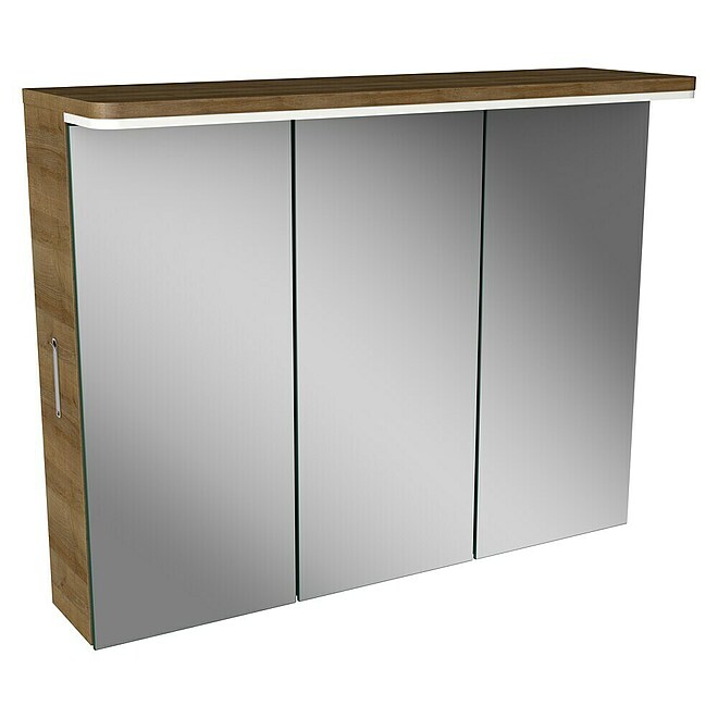 Lanzet Modern 3.0 LED-Spiegelschrank  (Bergeiche)