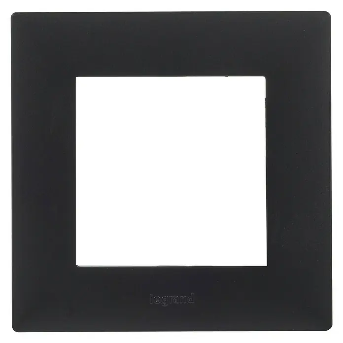 Legrand Niloé Step Marco - Antracita, Modelo de mecanismos: x 1, Plástico, Instalar - Marco negro Legrand para una instalación de interruptor moderna. Diseño elegante, perfecto para cualquier pared. Material de alta calidad y duradero.
