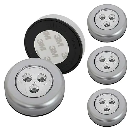 Brilo  Aplique de pared redondo Push light