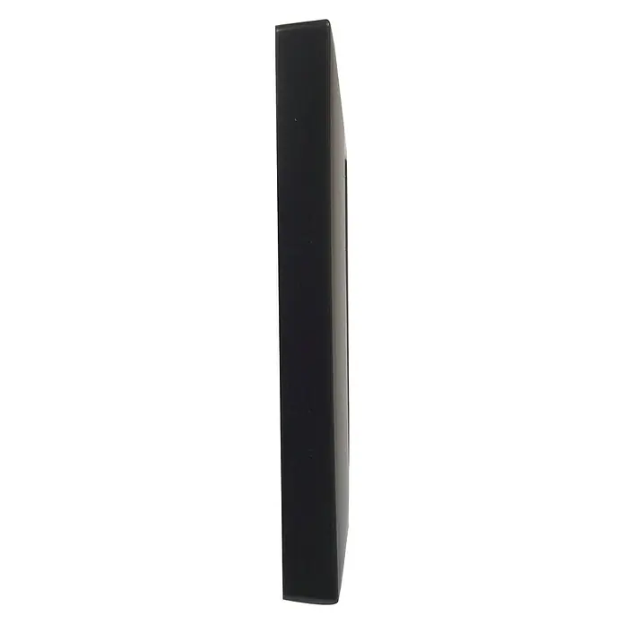 Legrand Niloé Step Marco - Antracita, Modelo de mecanismos: x 1, Plástico, Instalar - Vista lateral de un elegante marco de fotos negro, que destaca la elegante simplicidad del diseño que se integra perfectamente en cualquier decoración.