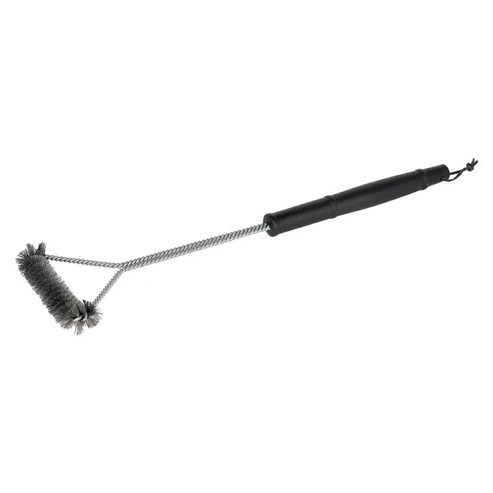 Kingstone Grillbürste - Länge: 56 cm - Grillbürste mit Drahtborsten und schwarzem Griff zum Reinigen von Grillrosten, um Speisereste zu entfernen.