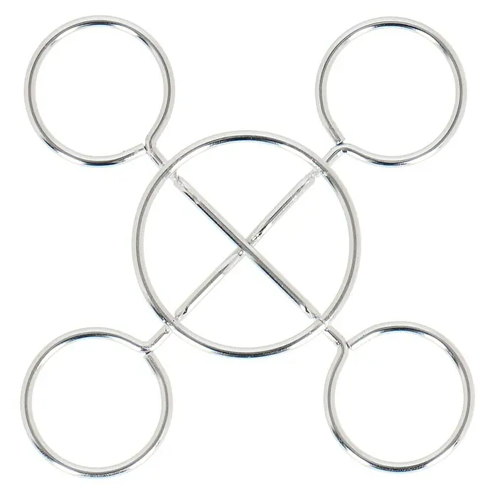 Kingstone Hähnchen-Bräter - Edelstahl - Silberner Eierbecherhalter für vier Eier, perfekt für ein stilvolles Frühstück oder Brunch. Das elegante Design hält Eier sicher.