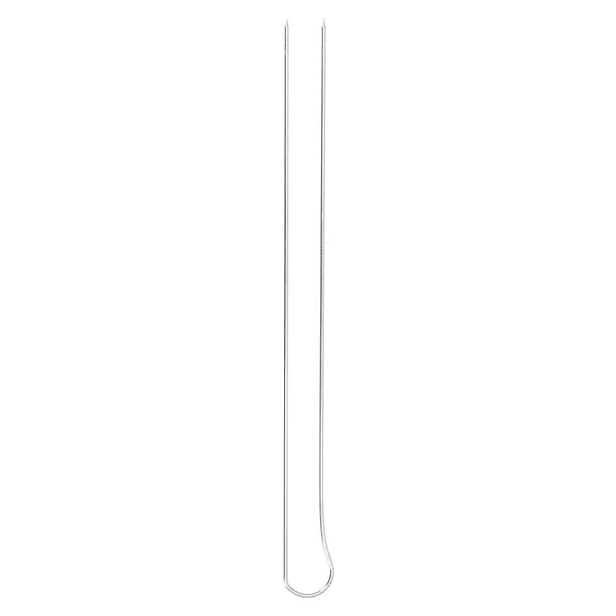 Kingstone Brocheta para barbacoa - 6 ud. - Imagen de un piercing de oreja en forma de U de color plateado.