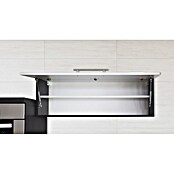 Respekta Premium Cocina de isla (Ancho: 310 cm, Con dispositivos eléctricos, Blanco de alto brillo)