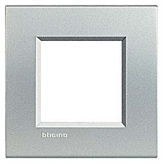 Bticino Living Light Marco (Plateado, Modelo de mecanismos: x 1, Plástico, Ubicar)