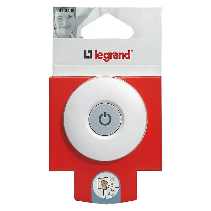 Legrand Clavija con interruptor - Blanco, Plástico, IP20 - Interruptor de enchufe inalámbrico Legrand: Controla dispositivos con un botón. Instalación sencilla y funcionamiento inalámbrico para mayor comodidad.