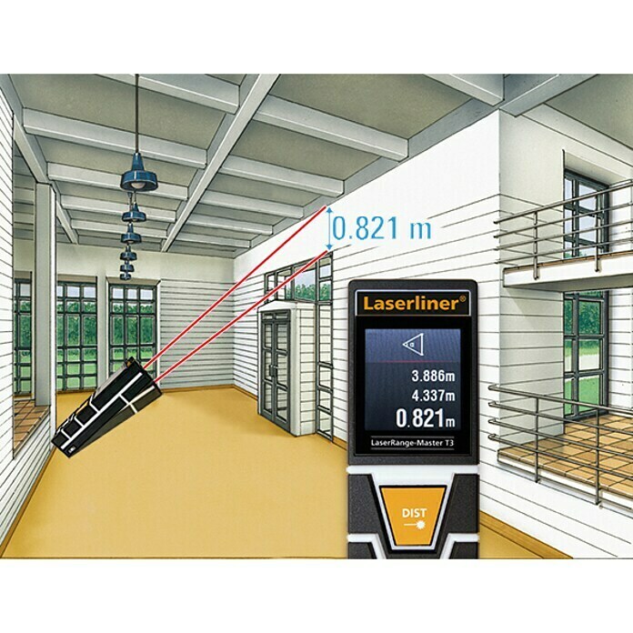 Laserliner Laserentfernungsmesser T3Messbereich: 0,2 - 30 m Unknown