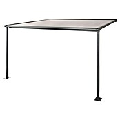 Sunfun Pergolamarkise (3 x 4 x 2,1 m, Anthrazit Metallic, Farbe Dach: Grau)